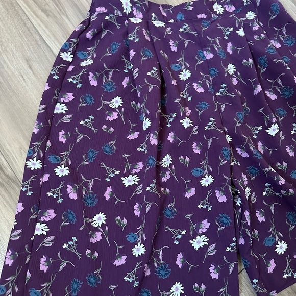 Vintage Shorts Northern Traditions Flowy Floral Purple Festival Spring Coachella - Picture 6 of 11